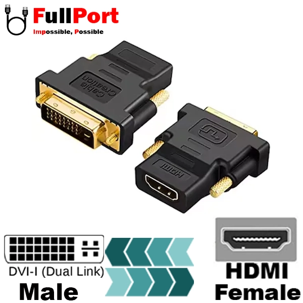 مبدل DVI-I Dual Link به HDMI دی نت مدل DV3 — تصویر ۳