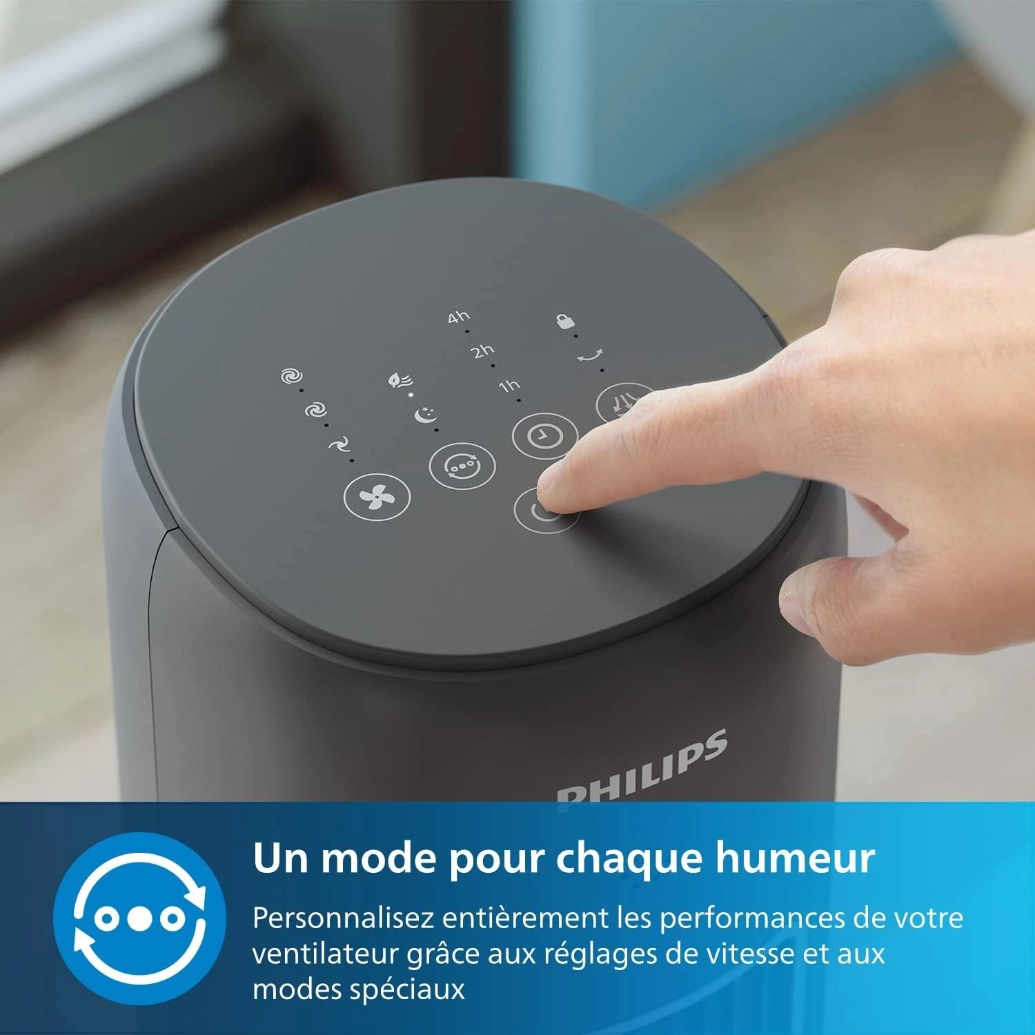 پنکه ایستاده فیلیپس مدل CX5535 با ریموت — تصویر ۸