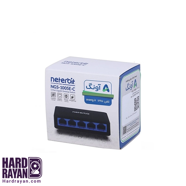 سوئیچ 5 پورت نتربیت مدل NGS-1005E-C — تصویر ۶