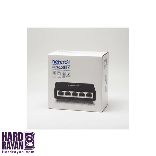 سوئیچ 5 پورت نتربیت مدل NES-1005E-C — تصویر ۳
