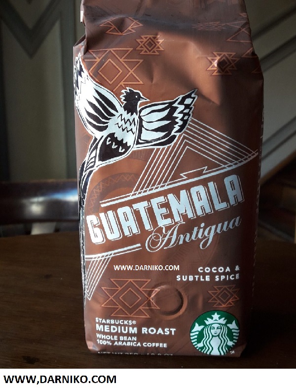 دانه قهوه استارباکس گواتمالا آنتیگوا 250 گرمی StarBucks Guatemala Antigua — تصویر ۳