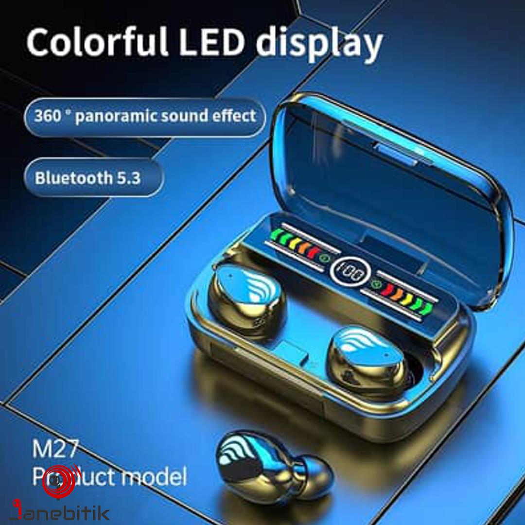 ایرپاد هندزفری بیسیم ا handsfree wireless M27 — تصویر ۳