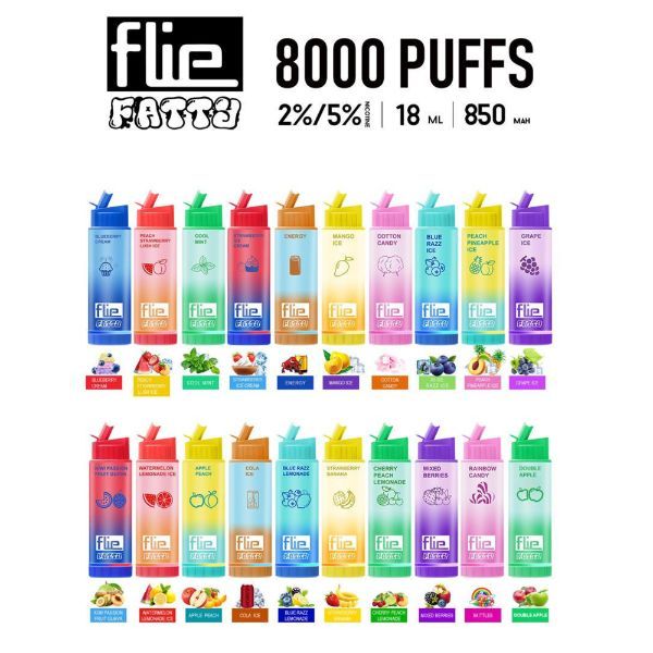 ویپ و پاد 8000 پاف.Flie FATTY 8000 Puffs — تصویر ۴