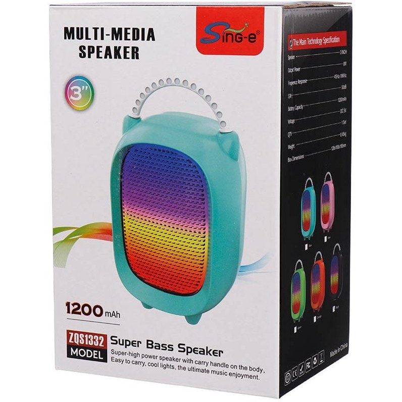 اسپیکر بلوتوثی رم و فلش خور Sing-E ZQS1332 ا Sing-E ZQS1332 Wireless Speaker — تصویر ۳