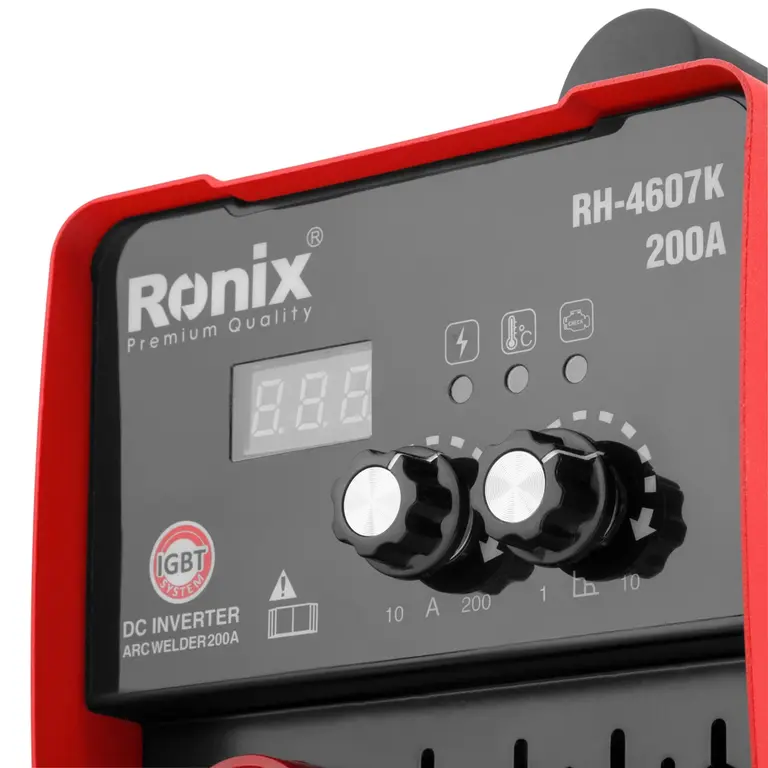 اینورتر جوشکاری 200 آمپر کیفی رونیکس مدل RH-4607K — تصویر ۴