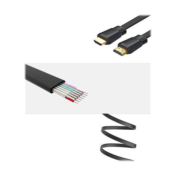 کابل HDMI ورژن 2.0 تخت یوگرین مدل ED015-70159 طول 2 متر با رزولوشن 4K — تصویر ۴