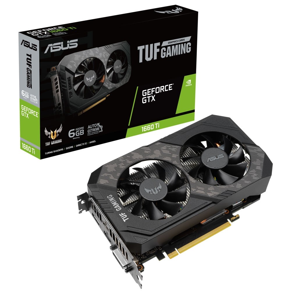 کارت گرافیک استوک گیمینگ ایسوس مدل TUF GTX1660TI O6G EVO