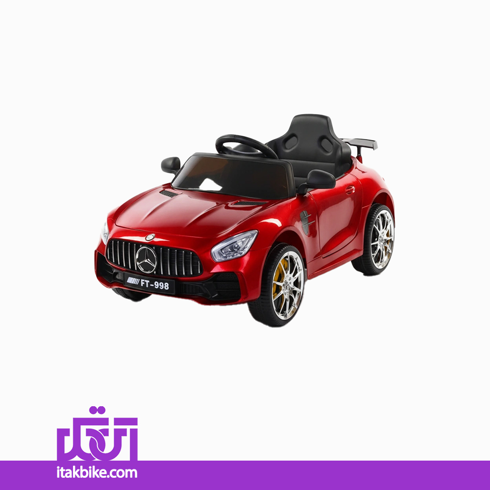ماشین شارژی کودک بنز قرمز مدل ACE-105 — تصویر ۳
