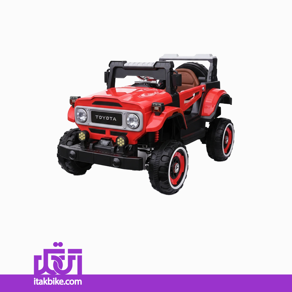 ماشین شارژی کودک تویوتا قرمز مدل ACE-246 — تصویر ۲