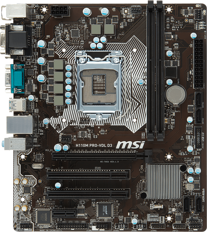 مادربرد استوک ام اس آی H110M PRO-VDL DDR4