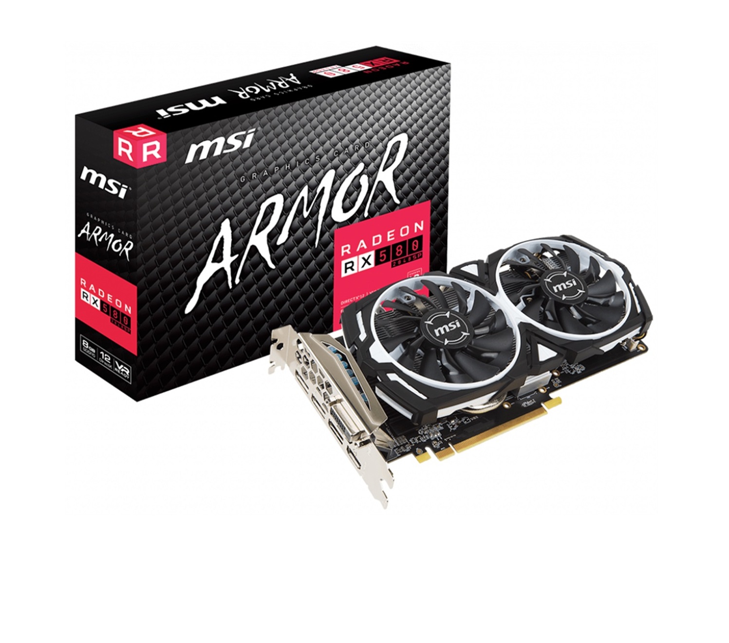 کارت گرافیک استوک ام اس آی مدل Radeon RX 580 ARMOR SP 8G با حافظه 8 گیگابایت
