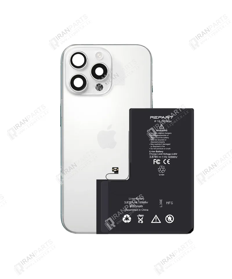 باتری آیفون 16 پرو مکس برند ریپارت | iPhone 16 Pro Max Battery — تصویر ۲