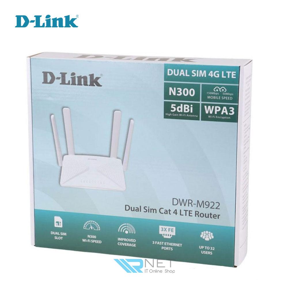 مودم 2 سیم کارت N300 دی لینک DWR-M922 — تصویر ۴