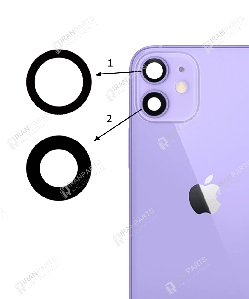 شیشه لنز دوربین آیفون 12 مینی | iPhone 12 Mini Glass Camera — تصویر ۳