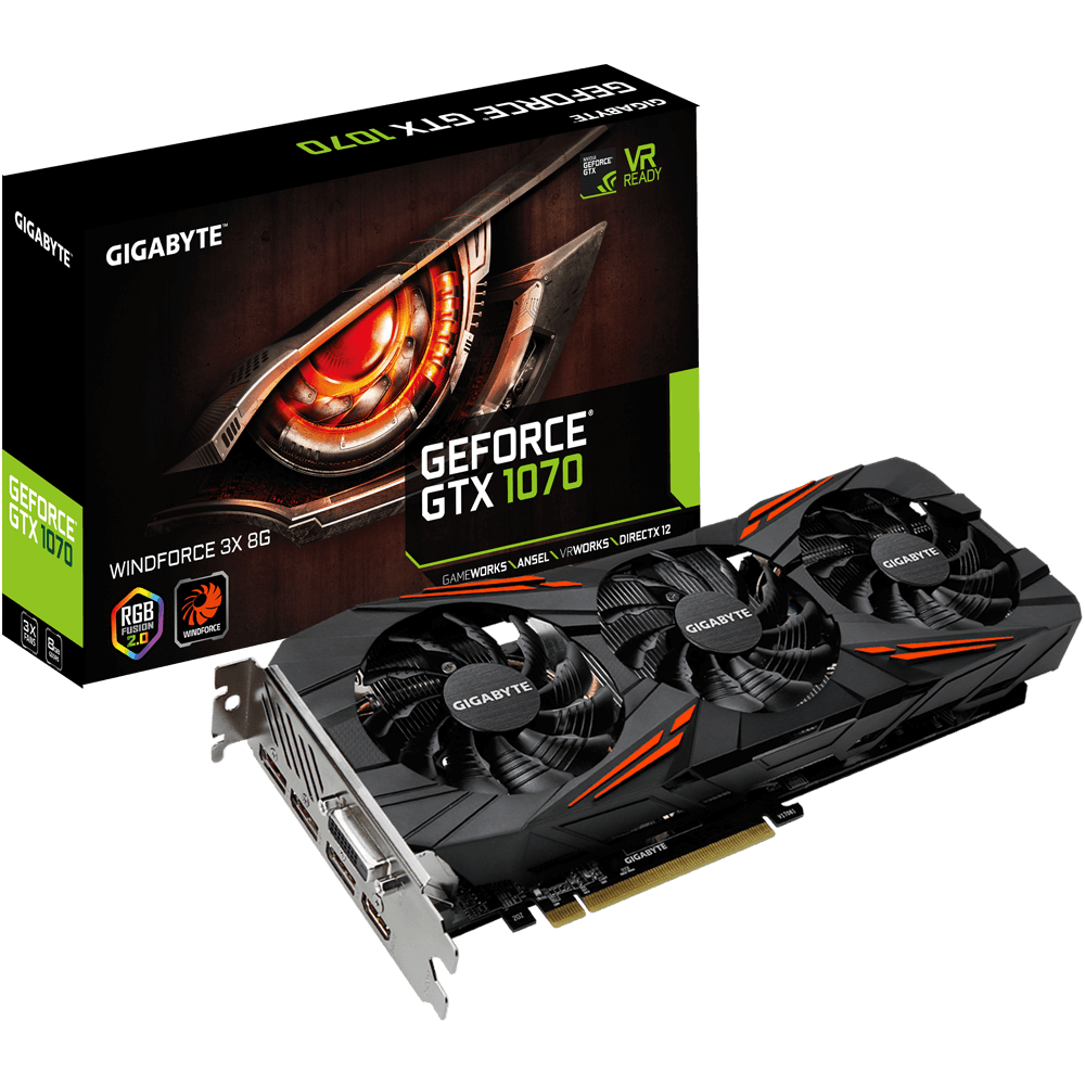 کارت گرافیک Gigabyte GeForce GTX 1070