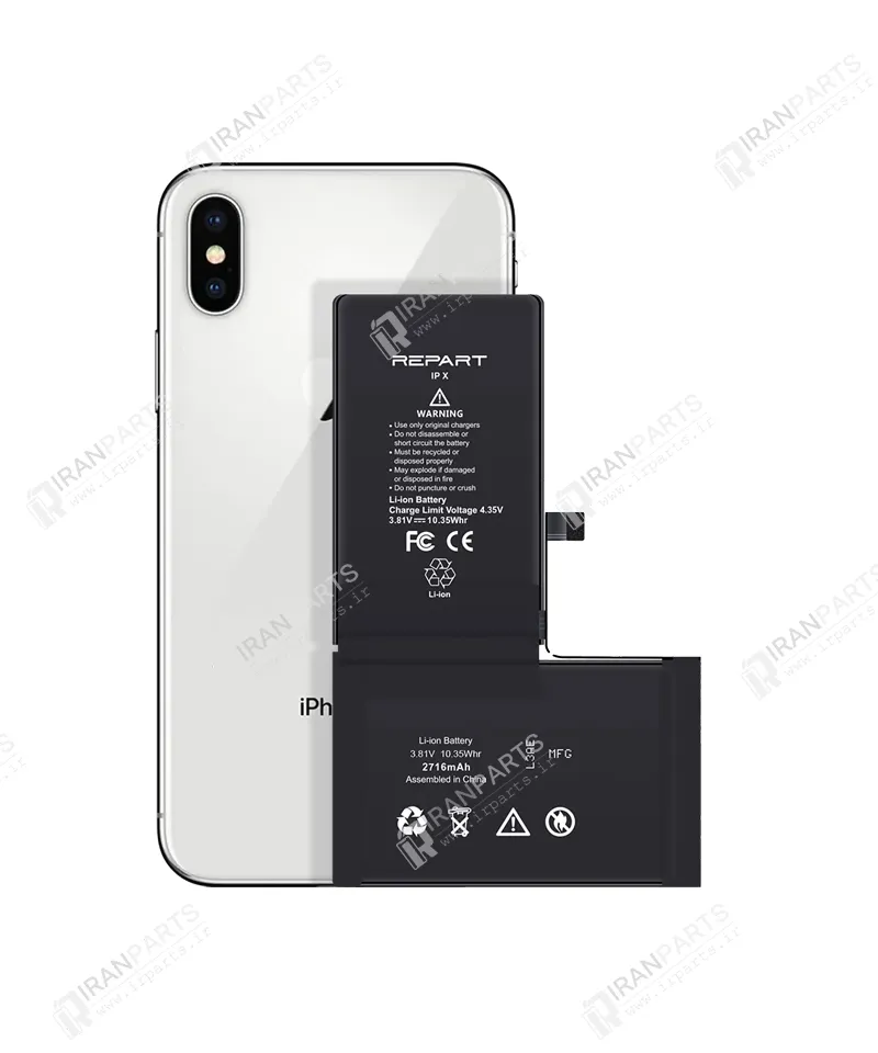 باتری آیفون X برند Repart