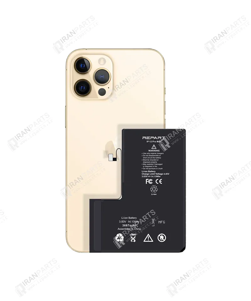 باتری آیفون 12 پرو مکس برند ریپارت | iPhone 12 Pro Max Battery