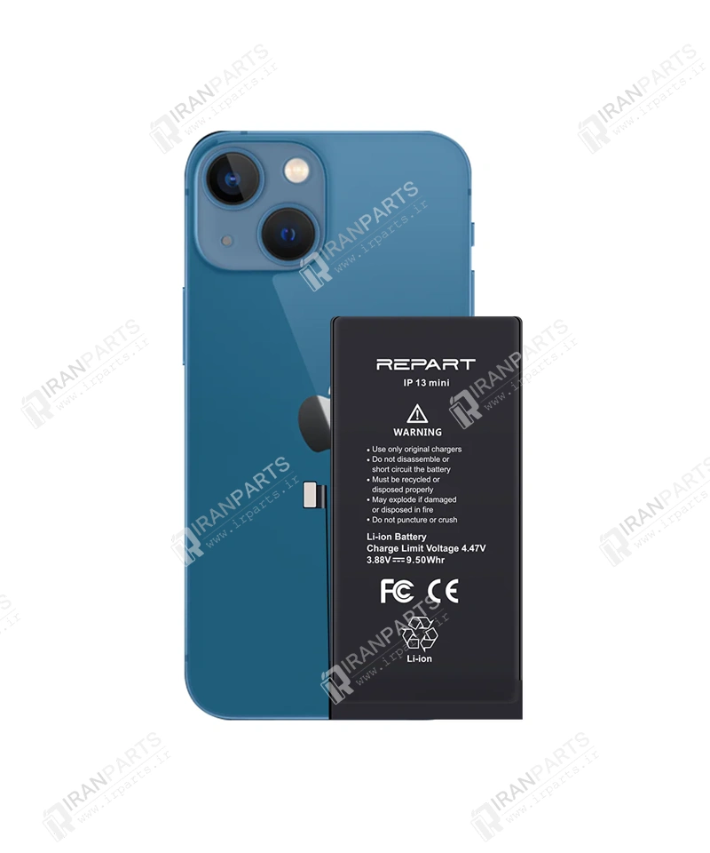 باتری آیفون 13 مینی برند ریپارت | iPhone 13 mini Battery — تصویر ۲