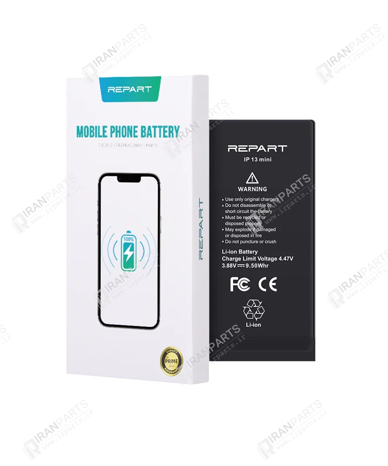 باتری آیفون 13 مینی برند ریپارت | iPhone 13 mini Battery — تصویر ۳