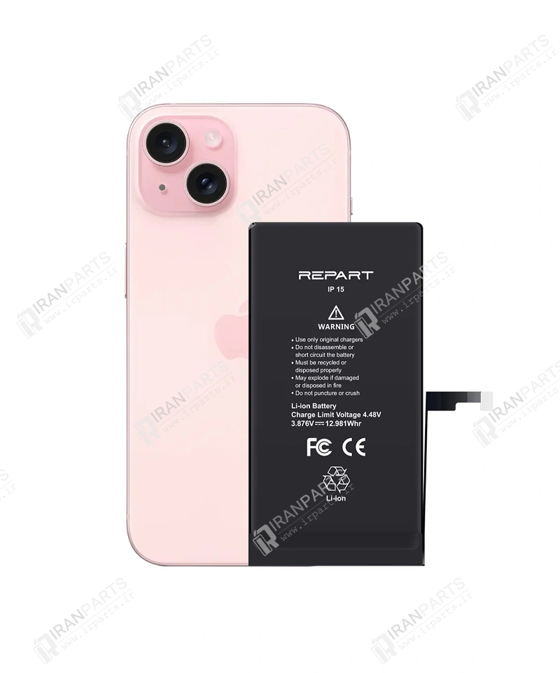 باتری آیفون 15 برند ریپارت | iPhone 15 Battery