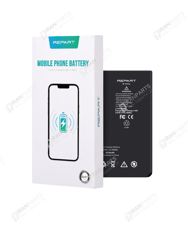 باتری آیفون 15 پرو برند ریپارت | iPhone 15 Pro Battery — تصویر ۳