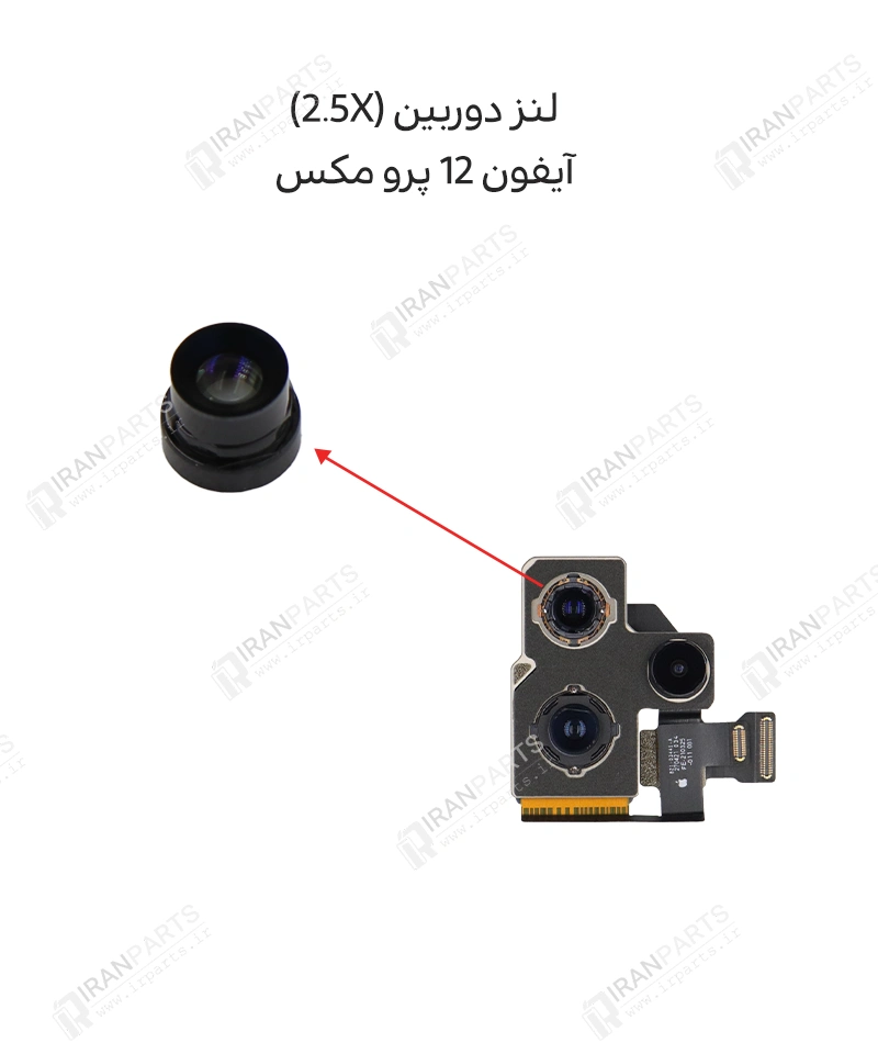 لنز دوربین (2.5X) – آیفون 12 پرو مکس — تصویر ۳