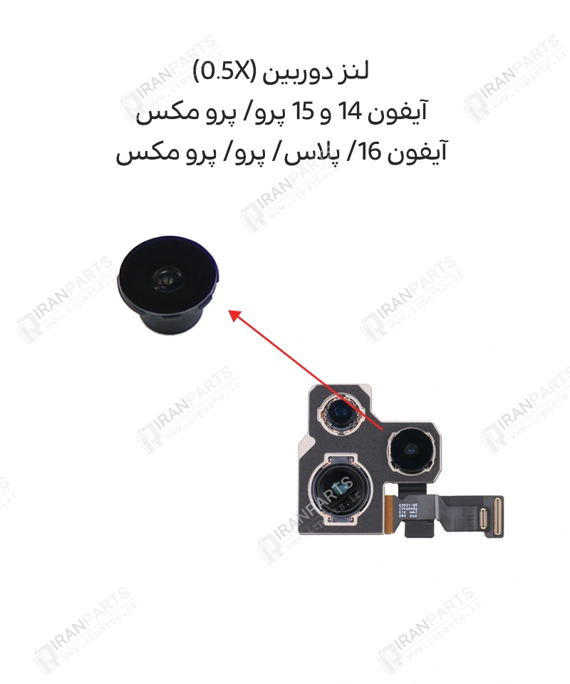 لنز دوربین 0.5X | آیفون‌ 14 و 15 پرو/ پرومکس 16/ پرو/ پرومکس — تصویر ۳