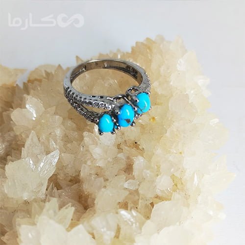 انگشتر فیروزه زنانه(1054) — تصویر ۴