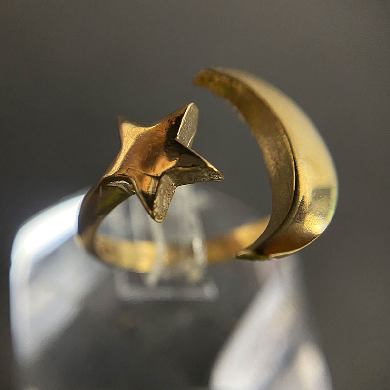 انگشتر طلا روس زنانه (کد 7814) — تصویر ۲