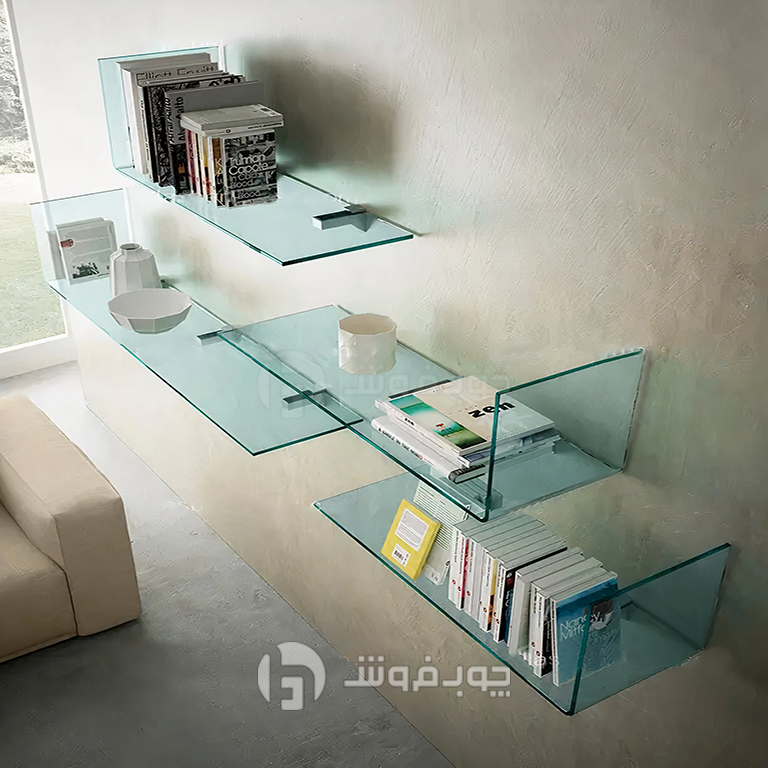 شلف دیواری شیشه ای مدل GB170 — تصویر ۲