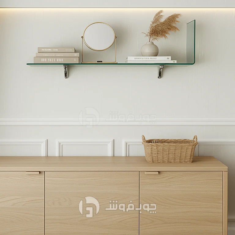 شلف دیواری شیشه ای مدل GB170 — تصویر ۳