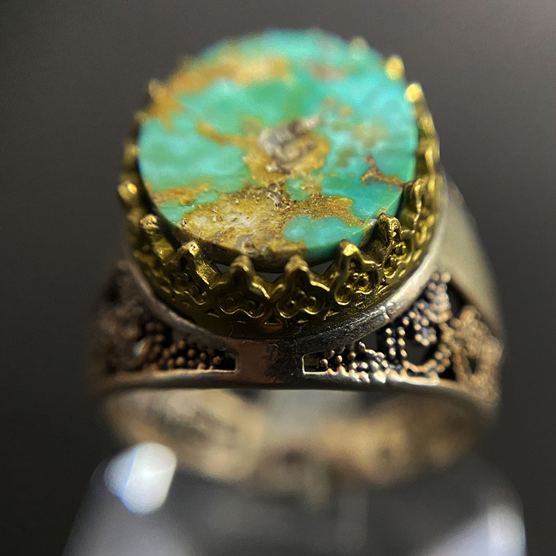 انگشتر فیروزه مردانه (کد 2322) — تصویر ۵