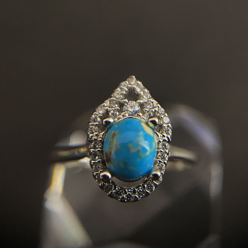 انگشتر فیروزه زنانه (کد 2339)