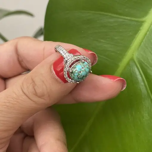 انگشتر فیروزه زنانه (کد 2341) — تصویر ۸