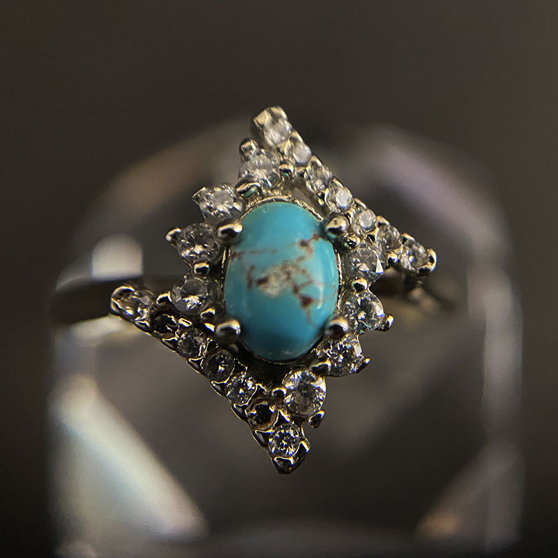 انگشتر فیروزه زنانه (کد 2344)