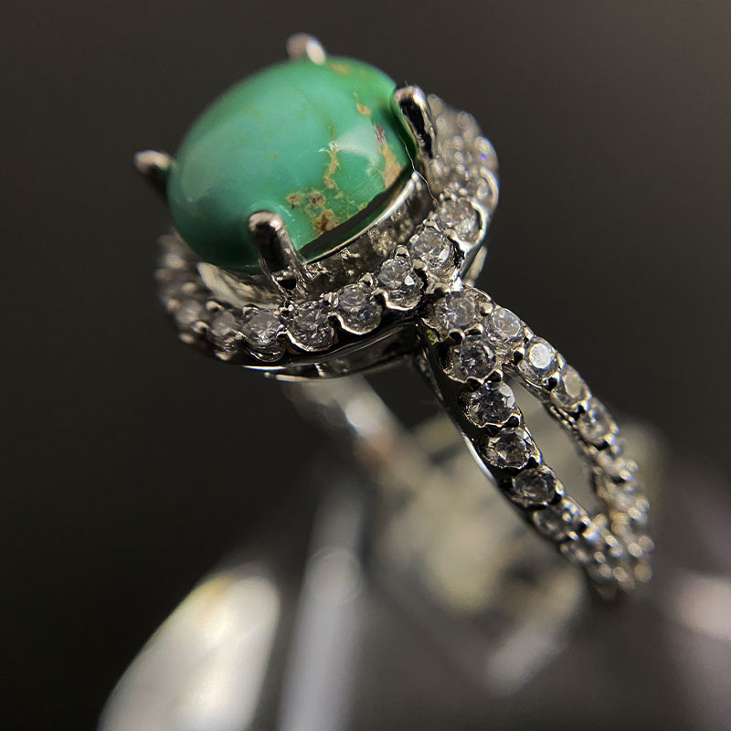 انگشتر فیروزه زنانه (کد 2350)