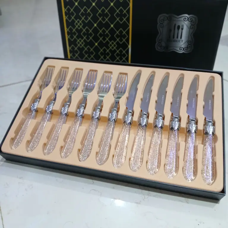 کارد و چنگال شاین دار دسته اکلیلی PRODUCT — تصویر ۸