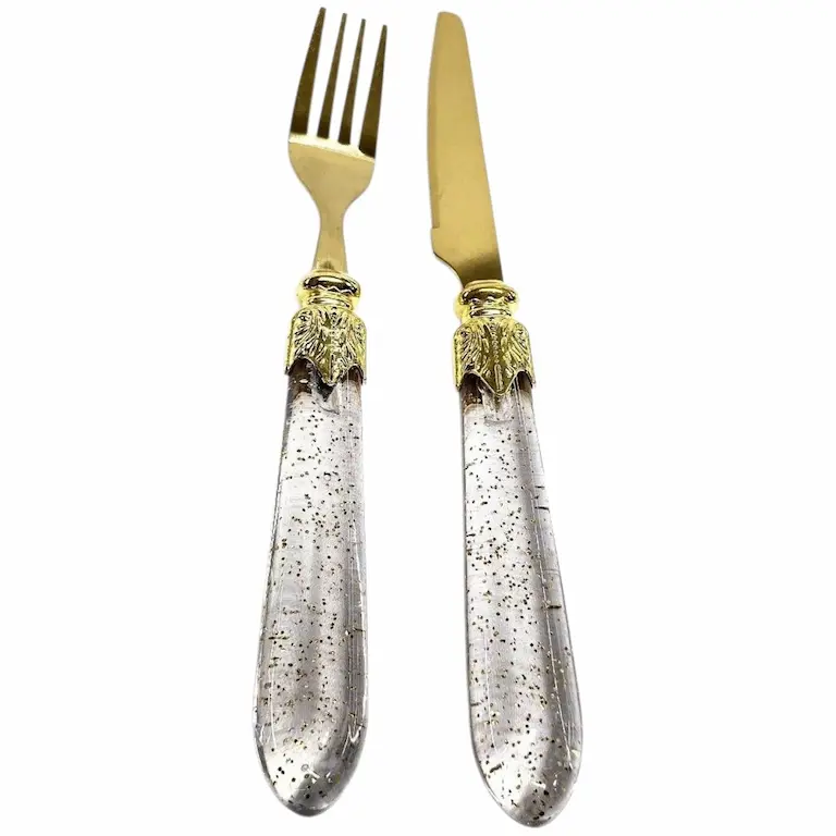 کارد و چنگال شاین دار دسته اکلیلی PRODUCT