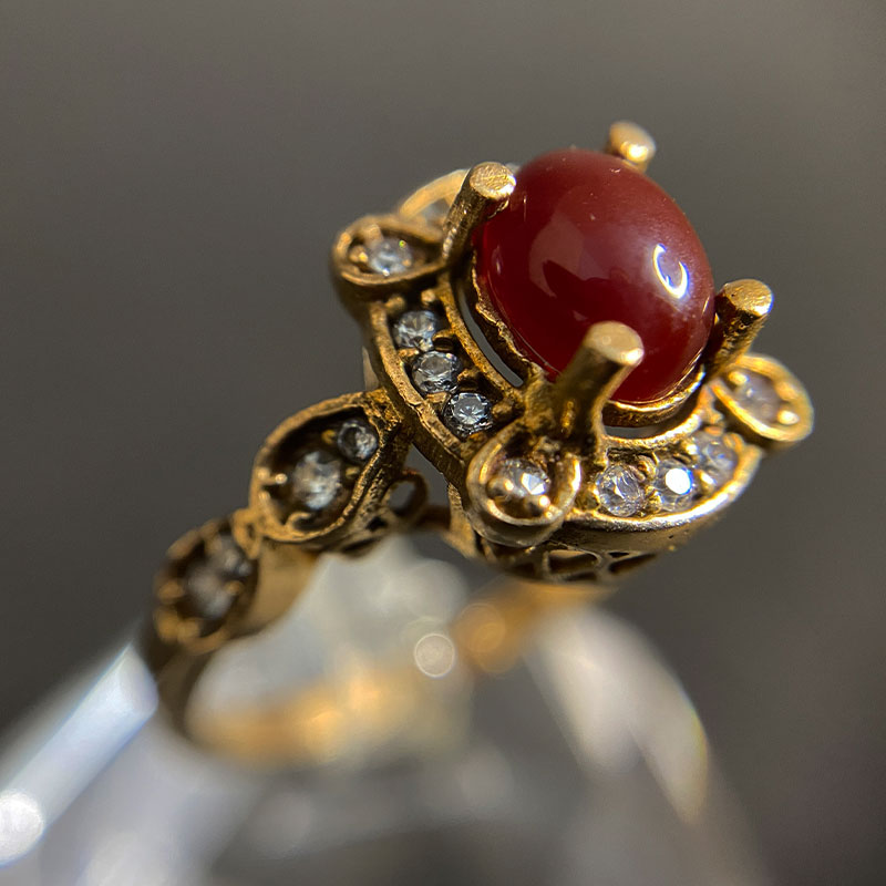 انگشتر زنانه عقیق (کد 2288) — تصویر ۶