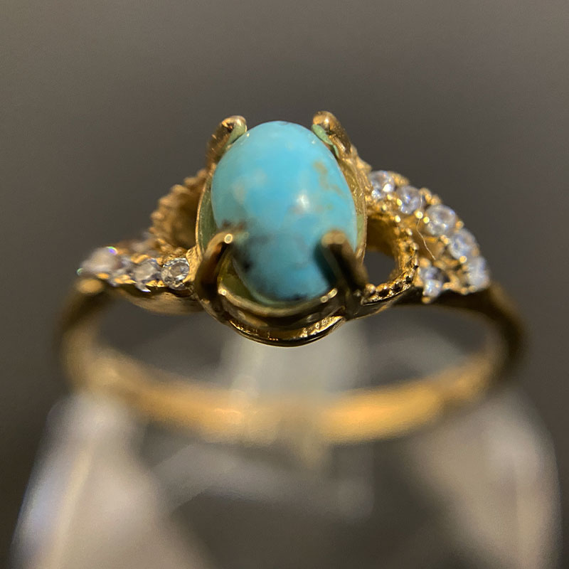 انگشتر زنانه فیروزه (کد 2293) — تصویر ۵