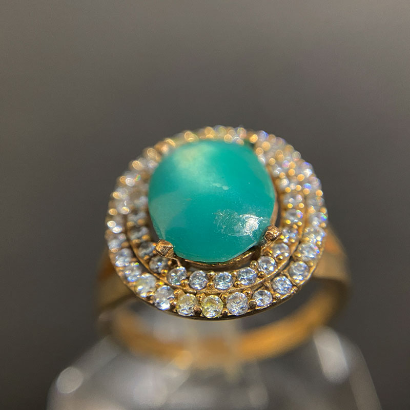 انگشتر زنانه فیروزه (کد 2296) — تصویر ۴