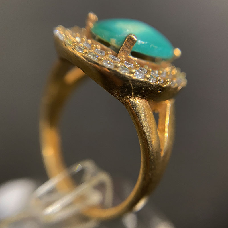 انگشتر زنانه فیروزه (کد 2296) — تصویر ۵
