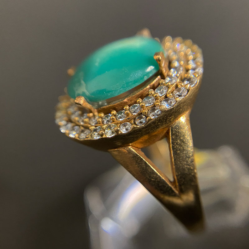 انگشتر زنانه فیروزه (کد 2296) — تصویر ۶