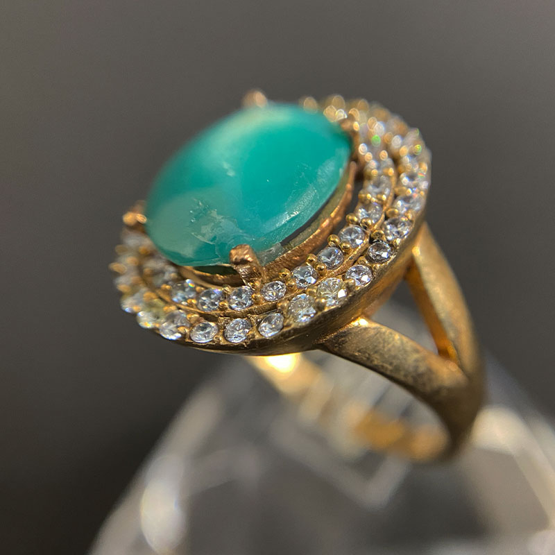 انگشتر زنانه فیروزه (کد 2296)