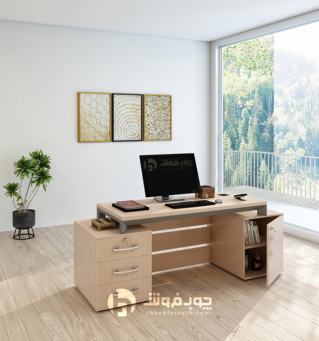 میز مدیریت مدرن اداری مدل K340 — تصویر ۷