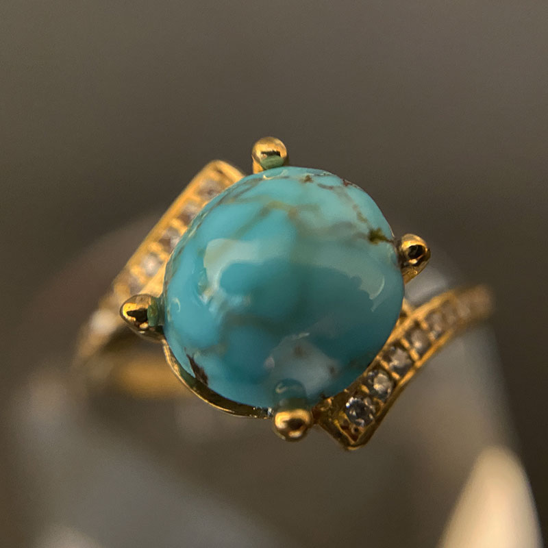 انگشتر زنانه فیروزه (کد 2300) — تصویر ۴