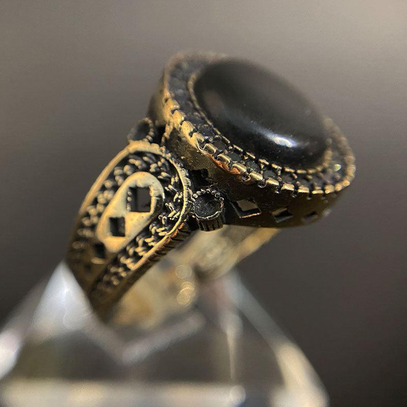 انگشتر مردانه عقیق (کد 2306) — تصویر ۴