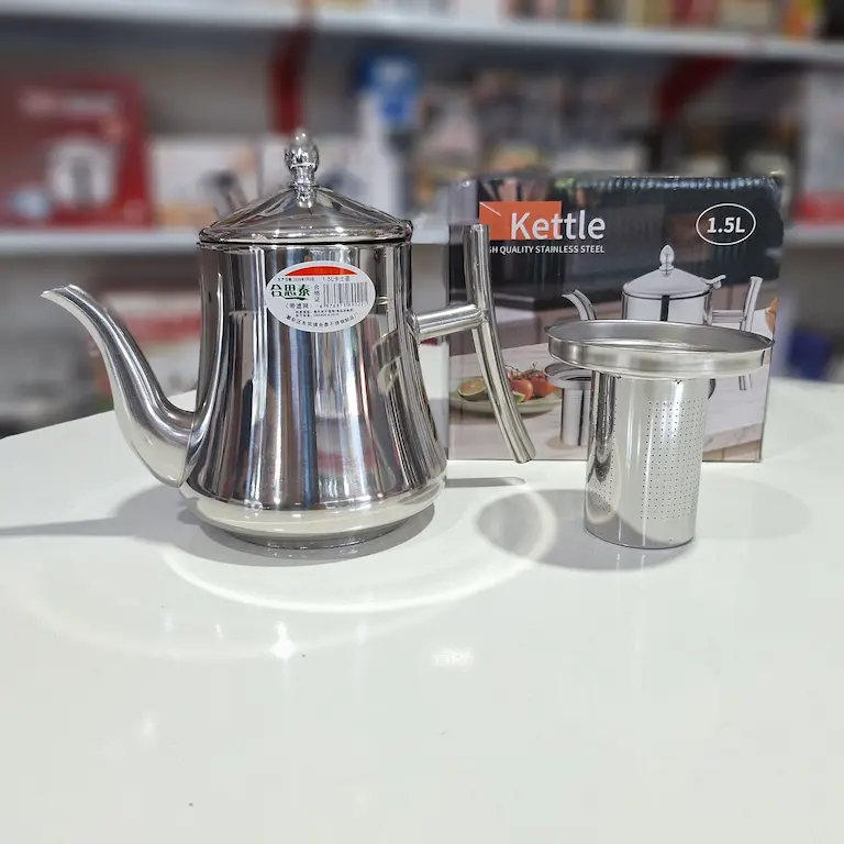 قوری استیل عربی 1.5 لیتری Kettle — تصویر ۵