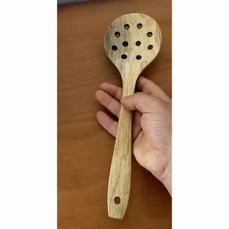 کفگیر چوبی سوراخ دار خارجی — تصویر ۳