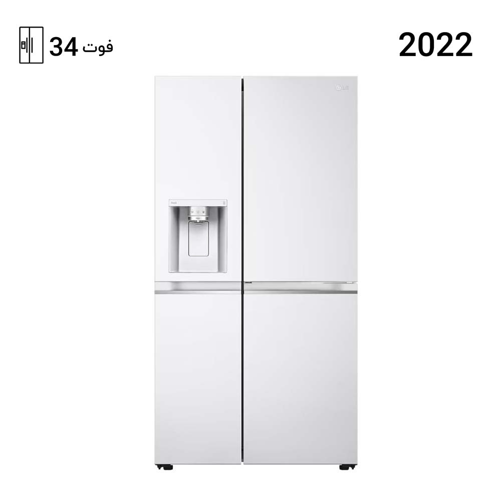 یخچال فریزر ال جی ساید بای ساید J348 رنگ سفید مدل GC-J348CQFS — تصویر ۲